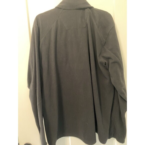 First Ascent 1/4 Zip Fleece Jacket Long Sleeve Pullover  Black Mens Tall XXL - Picture 5 of 5